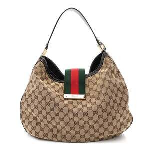 Gucci Large New Ladies Web Hobo Dark #265125G11B